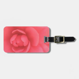 Roze Camellia Bagagelabel