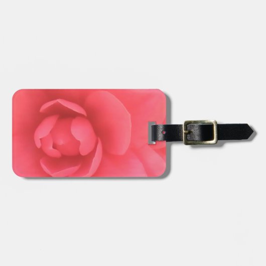 Roze Camellia Bagagelabel (Voorkant horizontaal)
