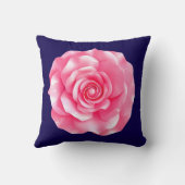 Roze Camellia Bloei Kussen (Achterkant)