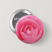 roze Camellia Bloem Button (Voorkant /achterkant)