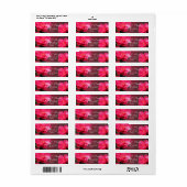  roze camellia bloemen personaliseren etiket (Full Sheet)