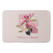 Roze Camellia Bloom Badmat (Voorkant)