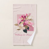 Roze Camellia Bloom Handdoek (Handdoek)