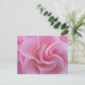Roze Camellia Briefkaart (Staand voorkant)