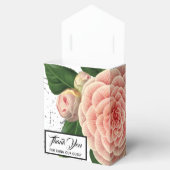 Roze Camellia bruiloft gunst doos Bedankdoosjes (Geopend)