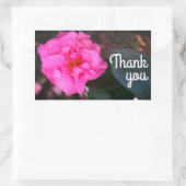 Roze Camellia Dank u Stickers (Tas)