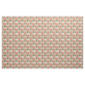 Roze Camellia Floral Pattern Fabric Stof (Yard (91,4 cm))
