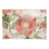 Roze Camellia Floral Pattern Kussensloop (Voorkant)