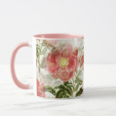 Roze Camellia Floral Pattern Mok (Links)