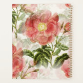 Roze Camellia Floral Pattern Planner (Achterkant)