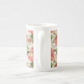 Roze Camellia Floral Pattern Porselein Kop (Achterkant)