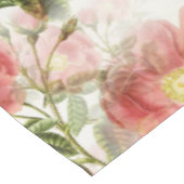 Roze Camellia Floral Pattern Tafelkleed (Gekanteld)