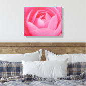 Roze Camellia Flower Canvas afdrukken (Insitu (Slaapkamer))
