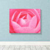 Roze Camellia Flower Canvas afdrukken (Insitu (Houten vloer))