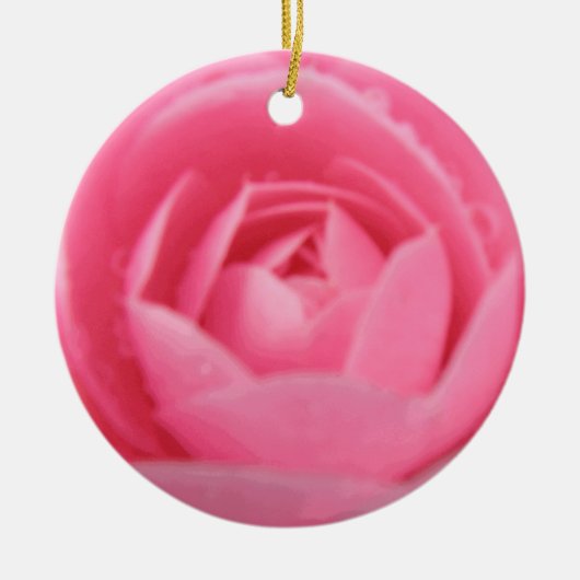  roze Camellia Flower Ornament (Voorkant)