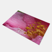 Roze Camellia Flower Stamens Deurmat (Schuin)