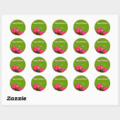 roze camellia flower verjaardagscadeur stickers (Vel)
