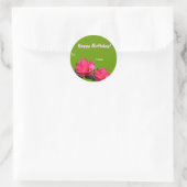 roze camellia flower verjaardagscadeur stickers (Tas)