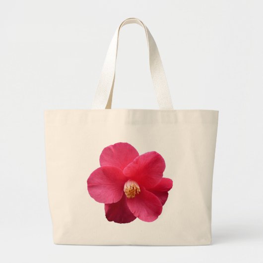 Roze Camellia Grote Tote Bag (Voorkant)