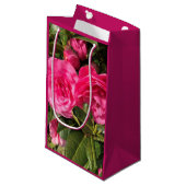 Roze Camellia Klein Cadeauzakje (Voorkant Gekanteld)