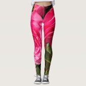 Roze Camellia Leggings (Voorkant)
