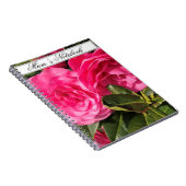 Roze Camellia  Notitieboek (Rechterzijde)