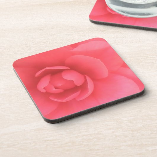 Roze Camellia Onderzetter (Linkerzijde)