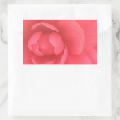 Roze Camellia Rechthoekige Sticker (Tas)