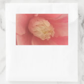 Roze Camellia Rechthoekige Sticker (Tas)