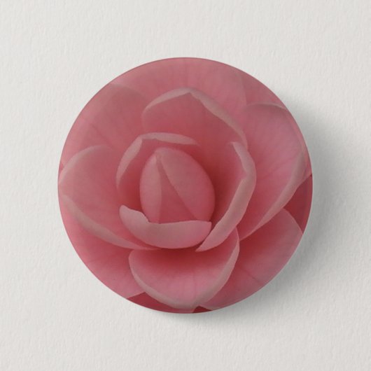 Roze Camellia Ronde Button 5,7 Cm (Voorkant)