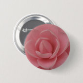 Roze Camellia Ronde Button 5,7 Cm (Voorkant /achterkant)