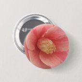 Roze Camellia Ronde Button 5,7 Cm (Voorkant /achterkant)