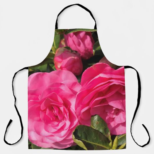 Roze Camellia Schort (Voorkant)