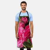 Roze Camellia Schort (Gedragen)