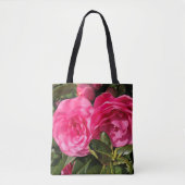 Roze Camellia Tote Bag (Voorkant)