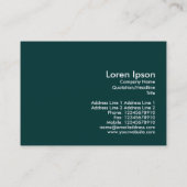 Roze Camellia Visitekaartje (Achterkant)