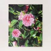 Roze Camellias Digitaal schilderen Jigzaag Puzzle Legpuzzel (Verticaal)