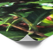 Roze Camellias Digital Painting Wall Art Poster (Hoek)