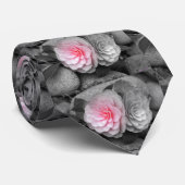 Roze Camellias-foto Stropdas (Opgerold)