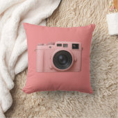 Roze camera kussen! kussen (Deken)