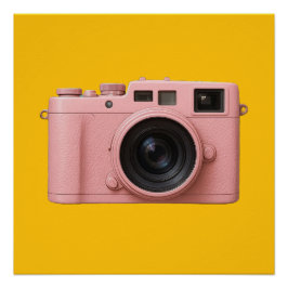 Roze camera poster! perfect poster