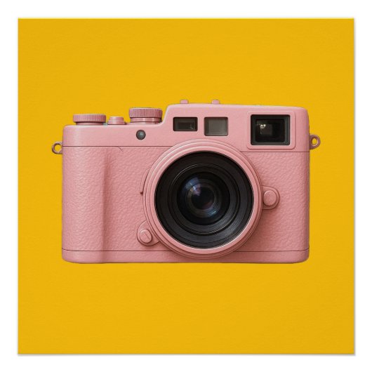 Roze camera poster! perfect poster (Voorkant)