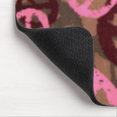 roze camera's kijken Vredessignalen Mousepad Muismat (Hoek)