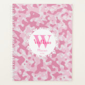 Roze Camo Abstracte Art Decor Design Planner (Voorkant)