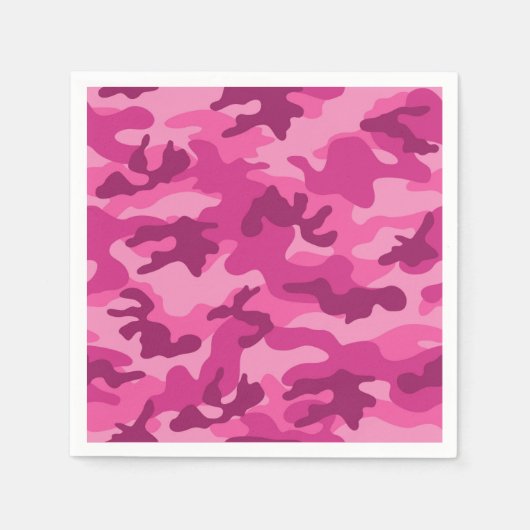 Roze Camo Adventure Grit Competitief Ja Ik Kan Servet (Voorkant)