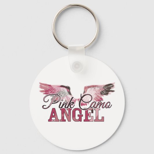 Roze Camo Angel Sleutelhanger (Voorkant)