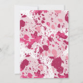 Roze Camo Baby Douche Uitnodigingen (Achterkant)