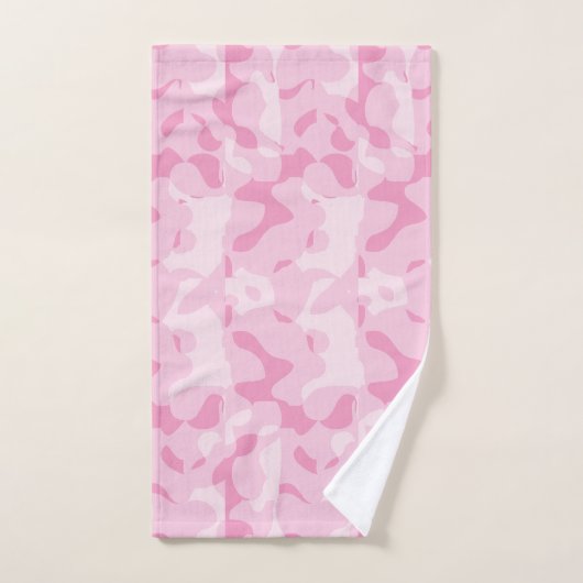 Roze Camo Bad Handdoek (Handdoek)