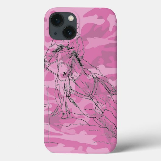 Roze Camo Barrel Racer II Case-Mate iPhone Case (Achterkant)