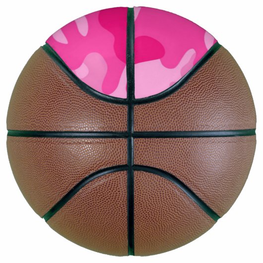 Roze Camo Basketball Mini Basketbal (Rechts)